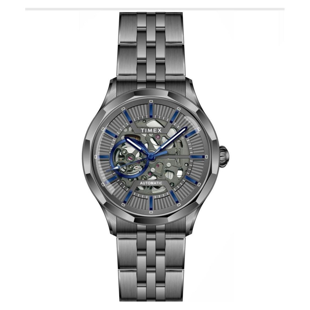 Timex Men's Premium Grey Round Dial Analog Watch - TWEG27601