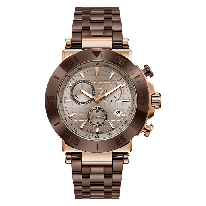 Gc One Chrono Metal Rose Gold Men's Watch with Tachymeter