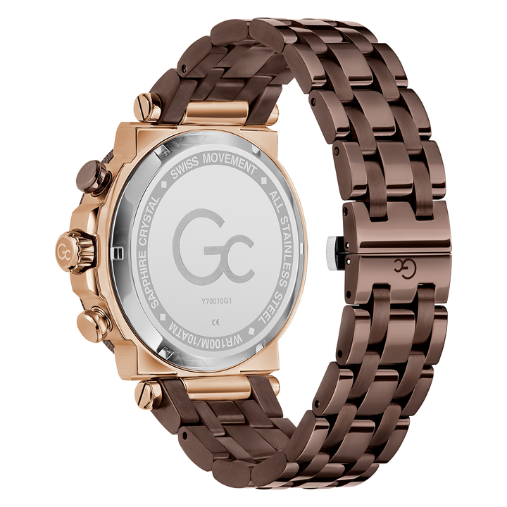 Gc One Chrono Metal Rose Gold Men's Watch with Tachymeter