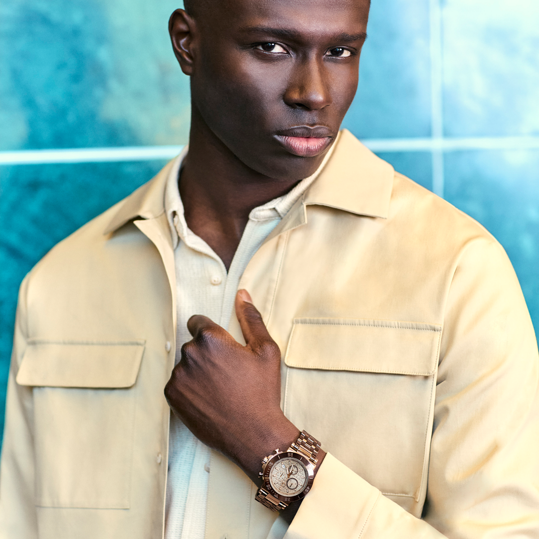 Gc One Chrono Metal Rose Gold Men's Watch with Tachymeter