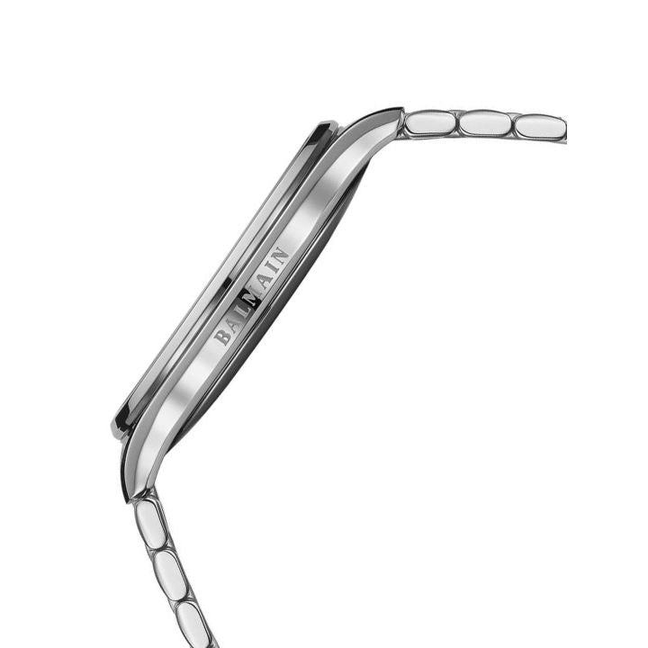 Balmain Men's Textured Blue Dial Round Analogue Watch with Steel Strap