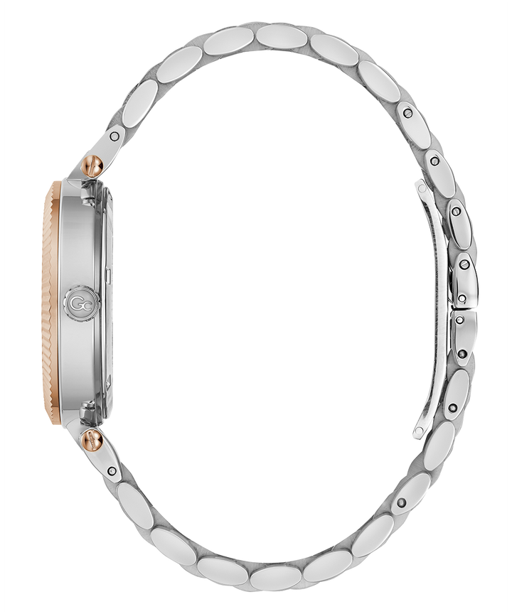 Gc Watch Flair Mid Size Metal Z01003L1 White Dial Women&