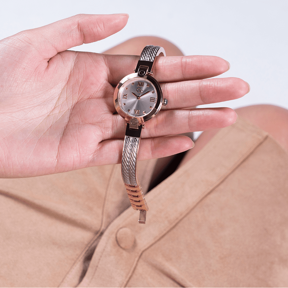 Gc Fusion Bangle Cable Small Size Metal Z09001L1MF