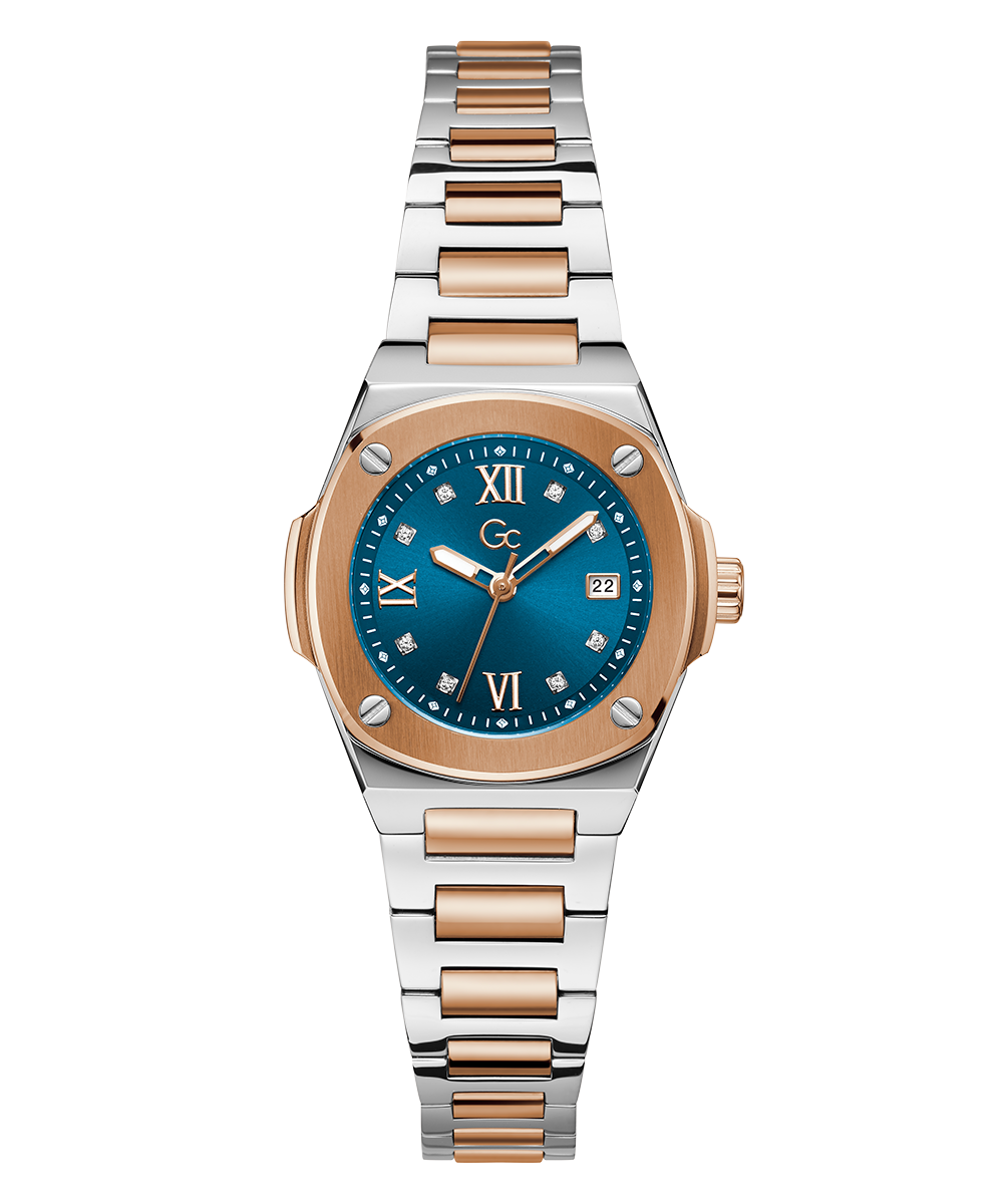 Gc Watch Coussin Shape Mini Z12011L7 Blue Dial Women&