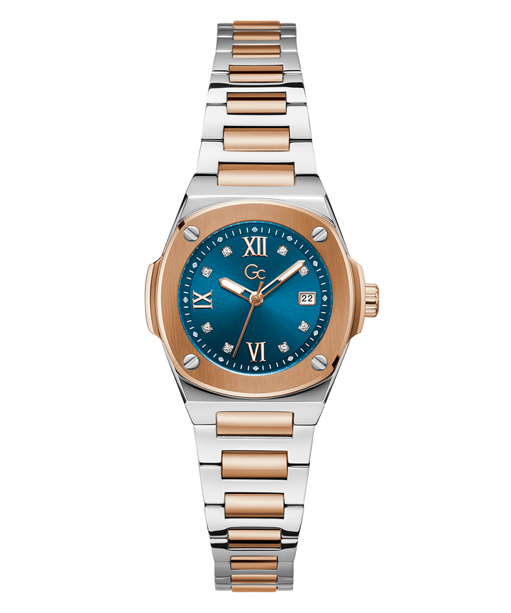 Gc Watch Coussin Shape Mini Z12011L7 Blue Dial Women&