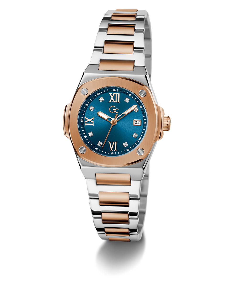 Gc Watch Coussin Shape Mini Z12011L7 Blue Dial Women&