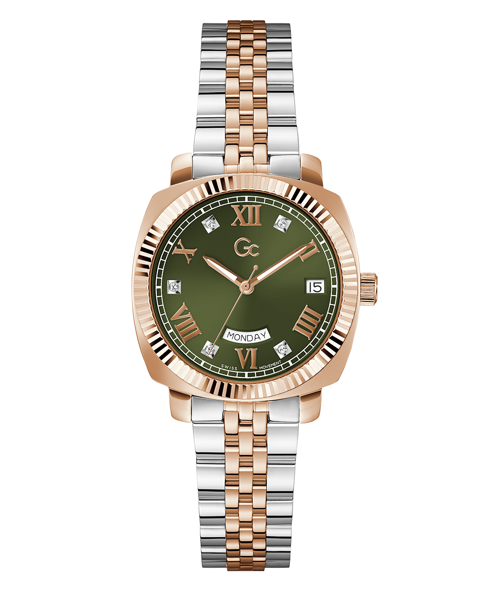 Gc Watch Flair Coussin Lady Z44004L3 Green Dial Women&