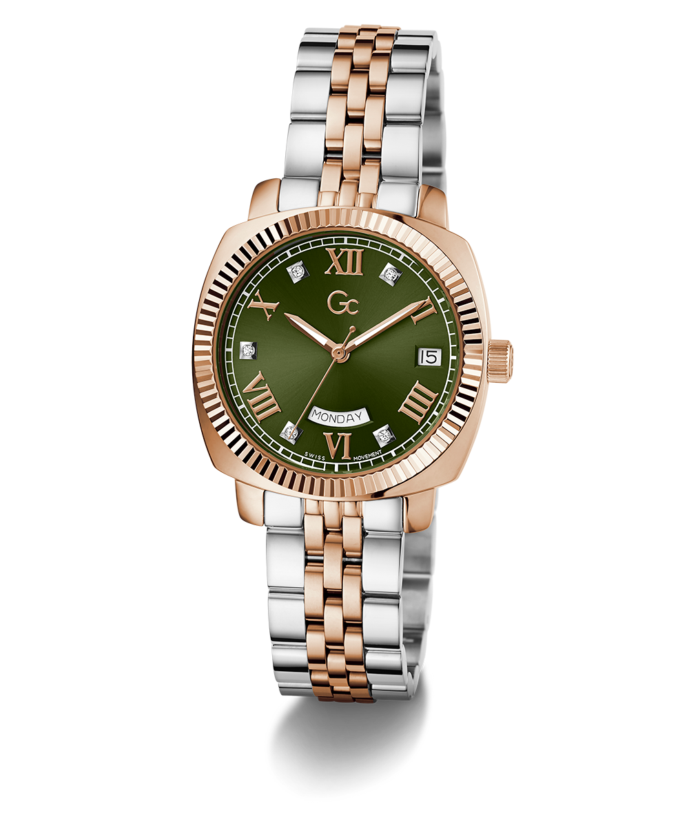 Gc Watch Flair Coussin Lady Z44004L3 Green Dial Women&