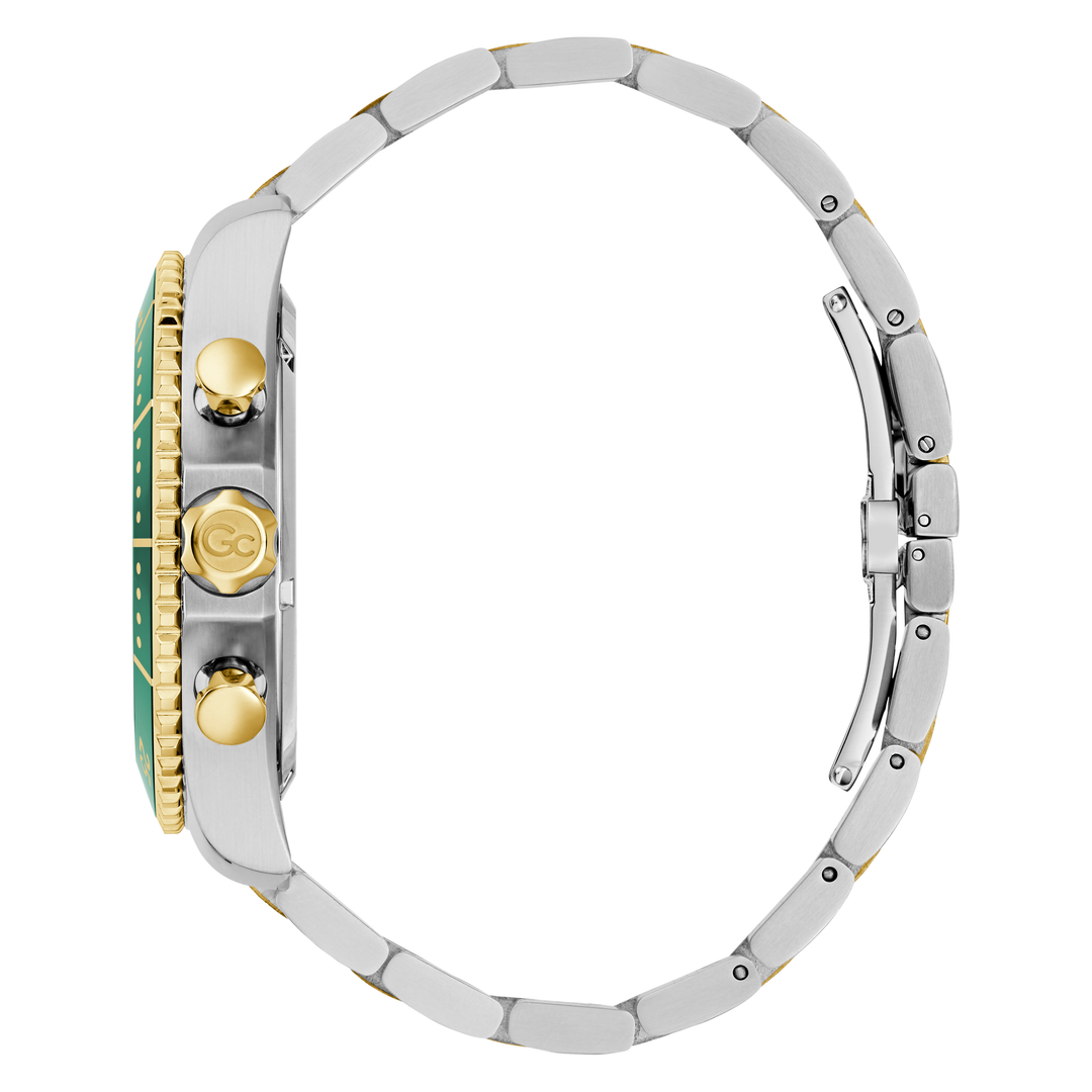 Gc SpeedRacer Chrono Metal Watch with Elegant Green Dial