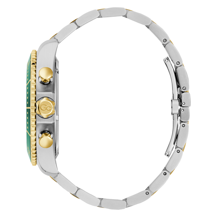 Gc SpeedRacer Chrono Metal Watch with Elegant Green Dial