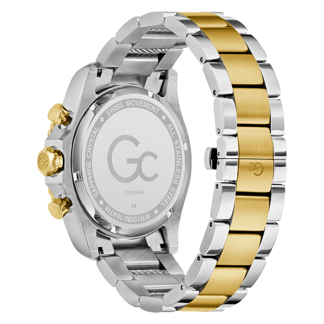 Gc SpeedRacer Chrono Metal Watch with Elegant Green Dial