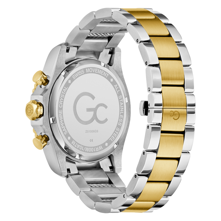 Gc SpeedRacer Chrono Metal Watch with Elegant Green Dial