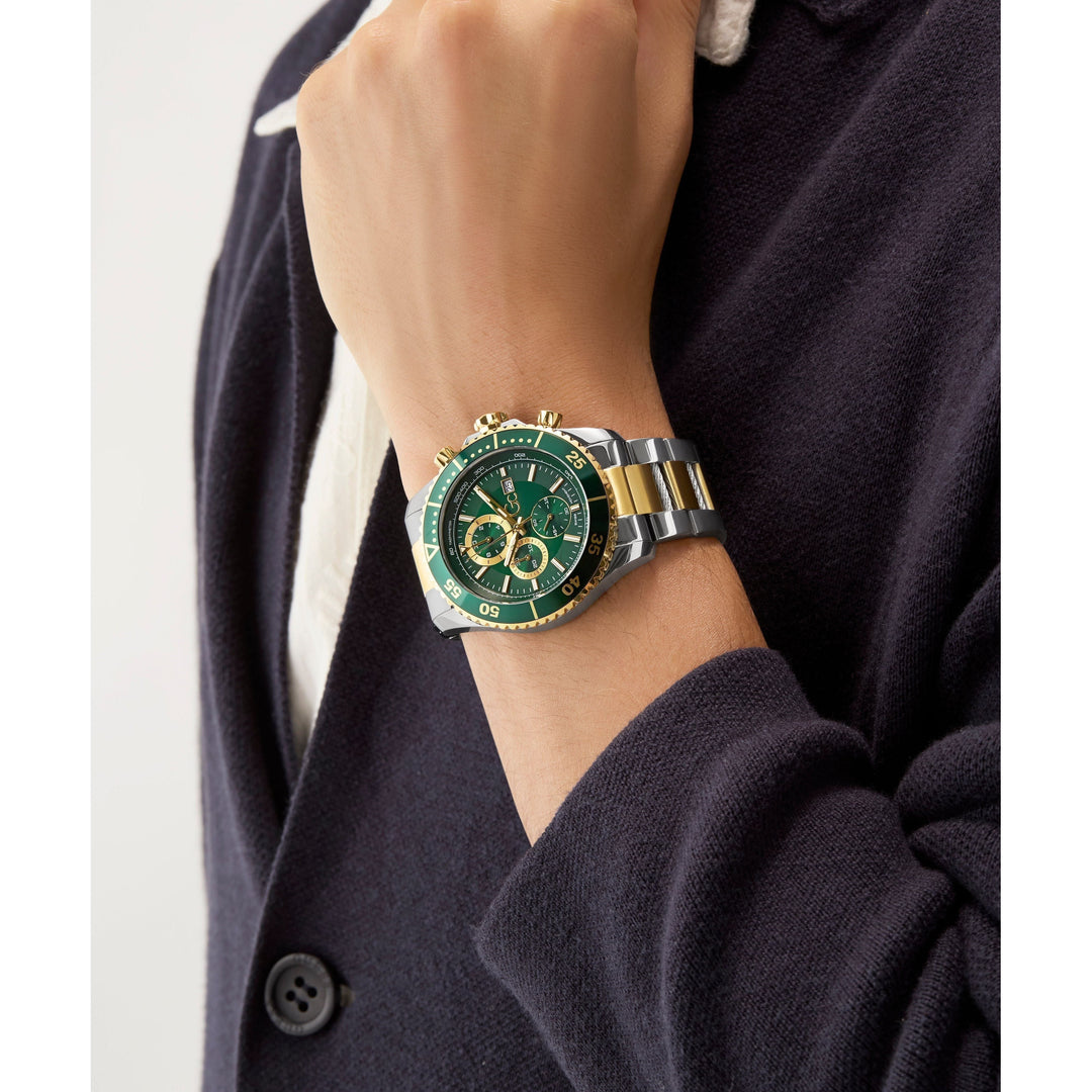 Gc SpeedRacer Chrono Metal Watch with Elegant Green Dial