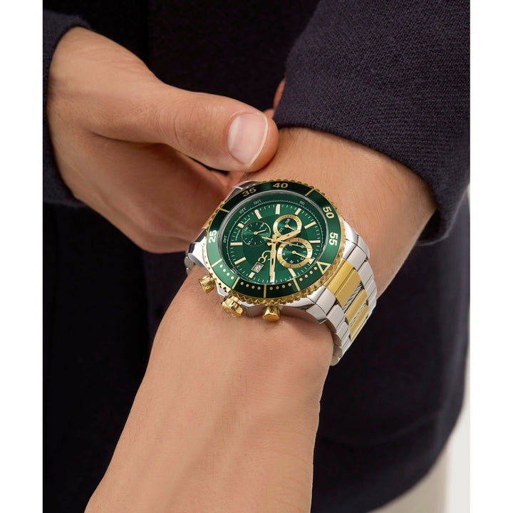 Gc SpeedRacer Chrono Metal Watch with Elegant Green Dial