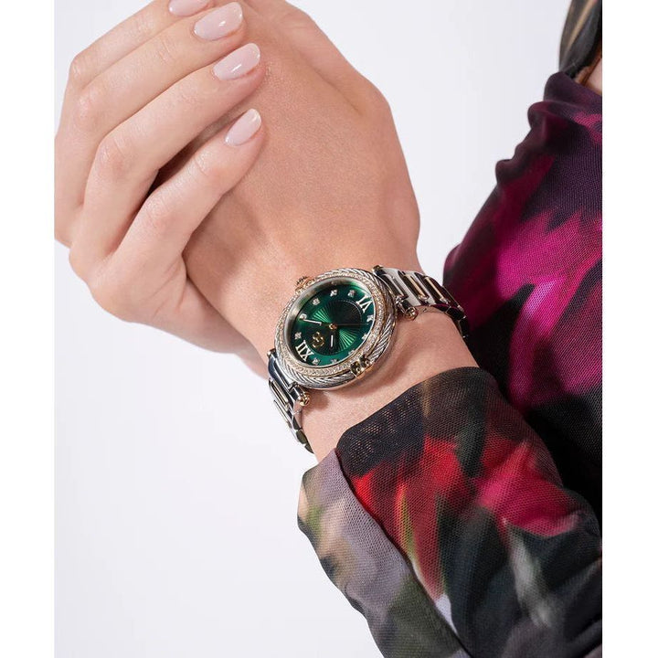 Gc Vogue Cable Women Green Round Dial Analog Watch Z52002L9MF