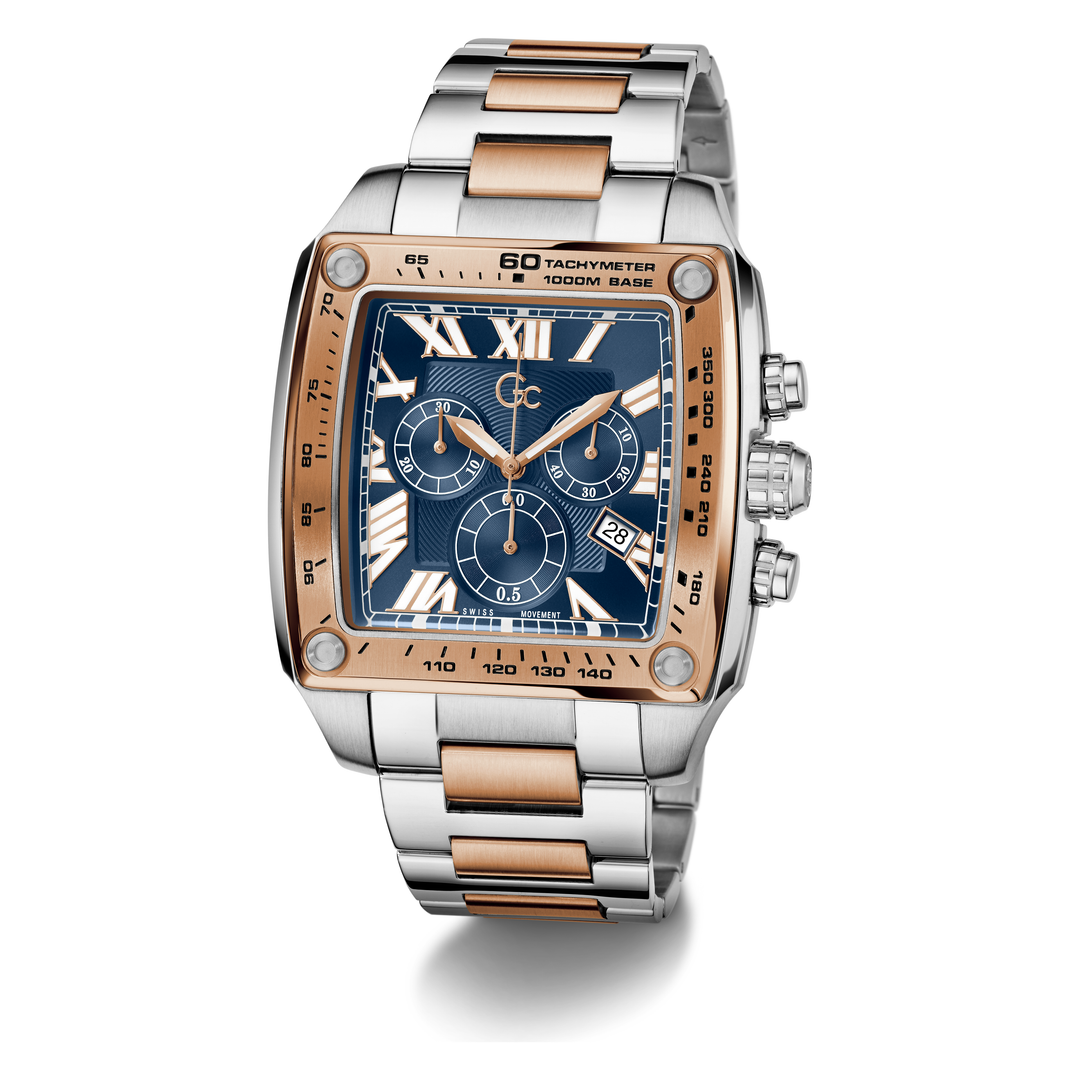 Gc RetroFit Chrono Metal Watch with Bold Style and Comfort