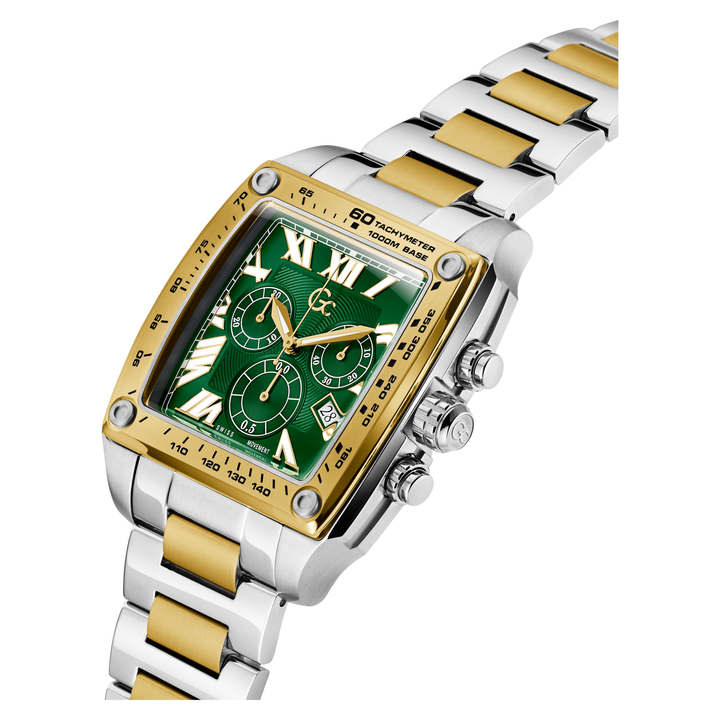 Gc RetroFit Chrono Metal Watch - Bold Design for Stylish Men