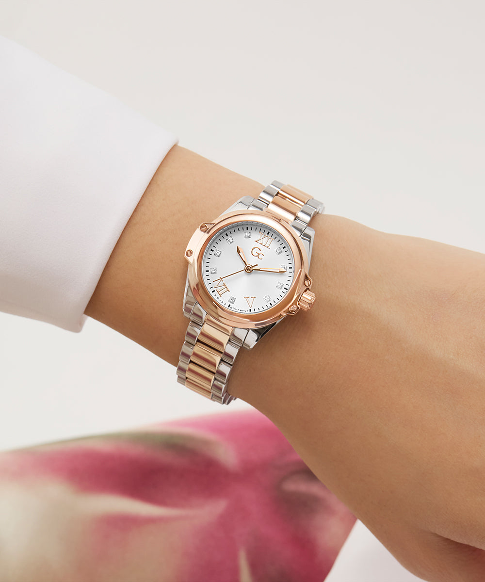 Gc Watch Bolt Lady Z58001L1 White Dial Women&