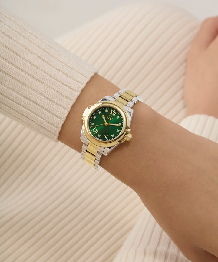 Gc Watch Bolt Lady Z58002L9 Green Dial Women&