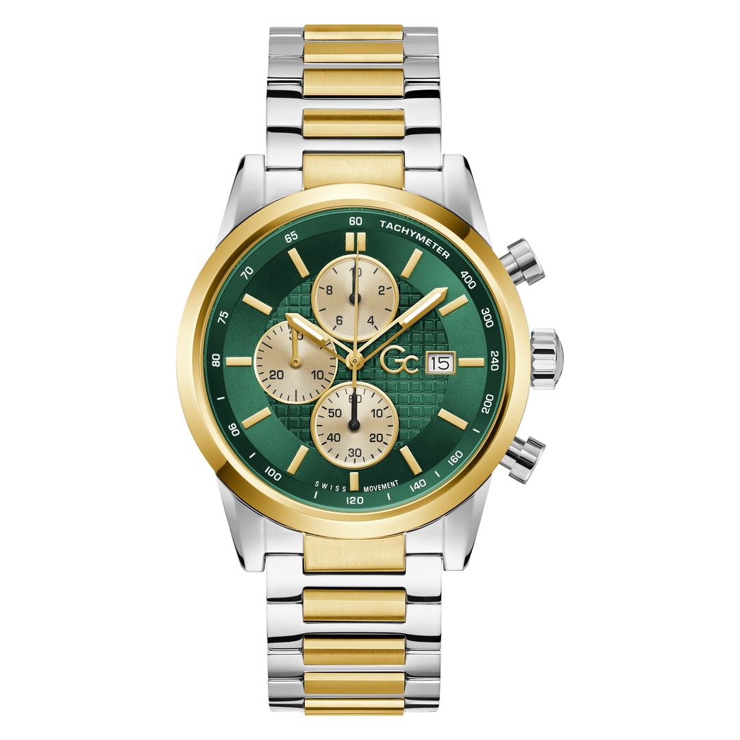 Gc Gallant Chrono Metal with Emerald Green Dial for Men