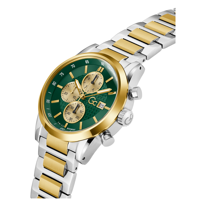 Gc Gallant Chrono Metal with Emerald Green Dial for Men