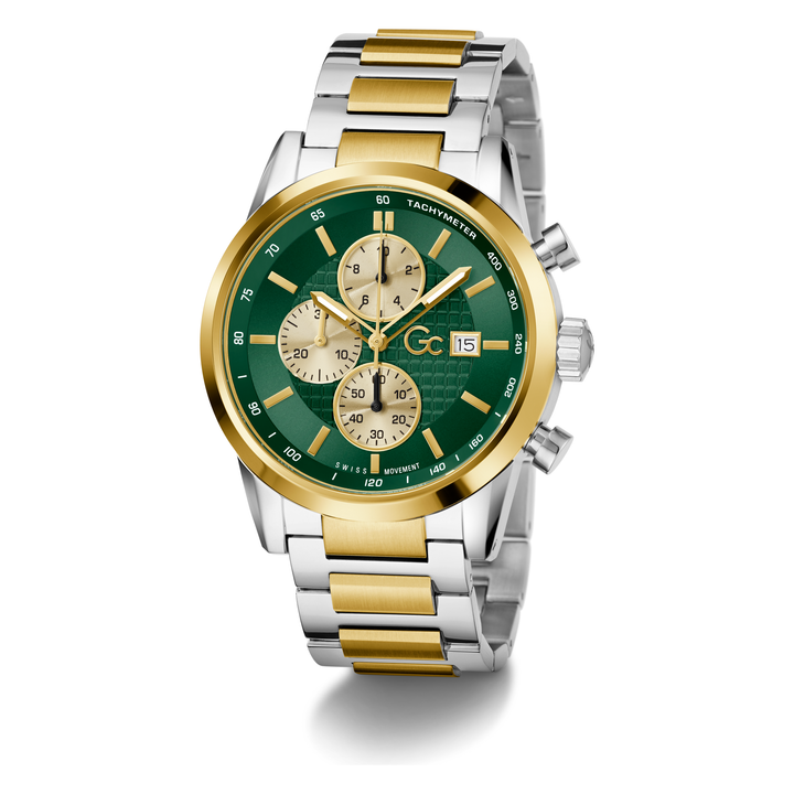Gc Gallant Chrono Metal with Emerald Green Dial for Men