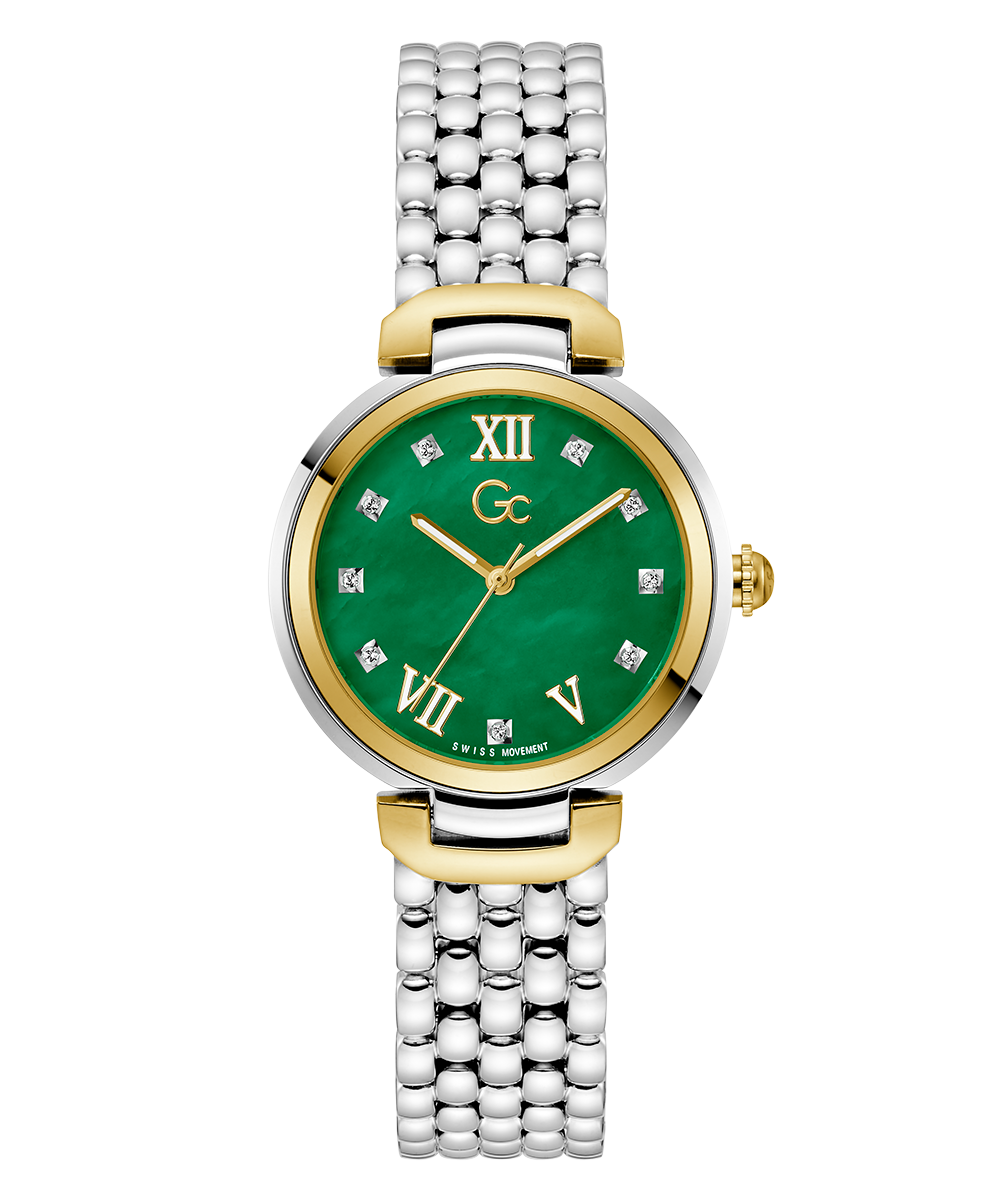 Gc Watch Allure Z64002L1 Green Dial Women&