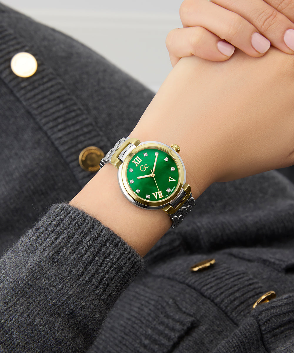 Gc Watch Allure Z64002L1 Green Dial Women&