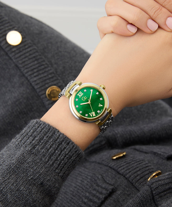 Gc Watch Allure Z64002L1 Green Dial Women&