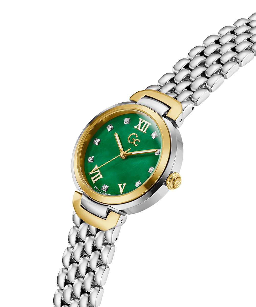 Gc Watch Allure Z64002L1 Green Dial Women&