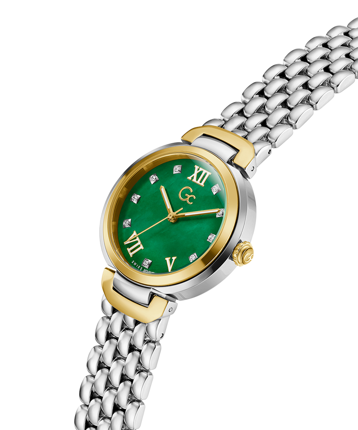 Gc Watch Allure Z64002L1 Green Dial Women&