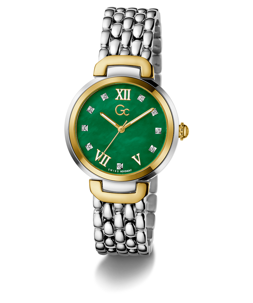 Gc Watch Allure Z64002L1 Green Dial Women&