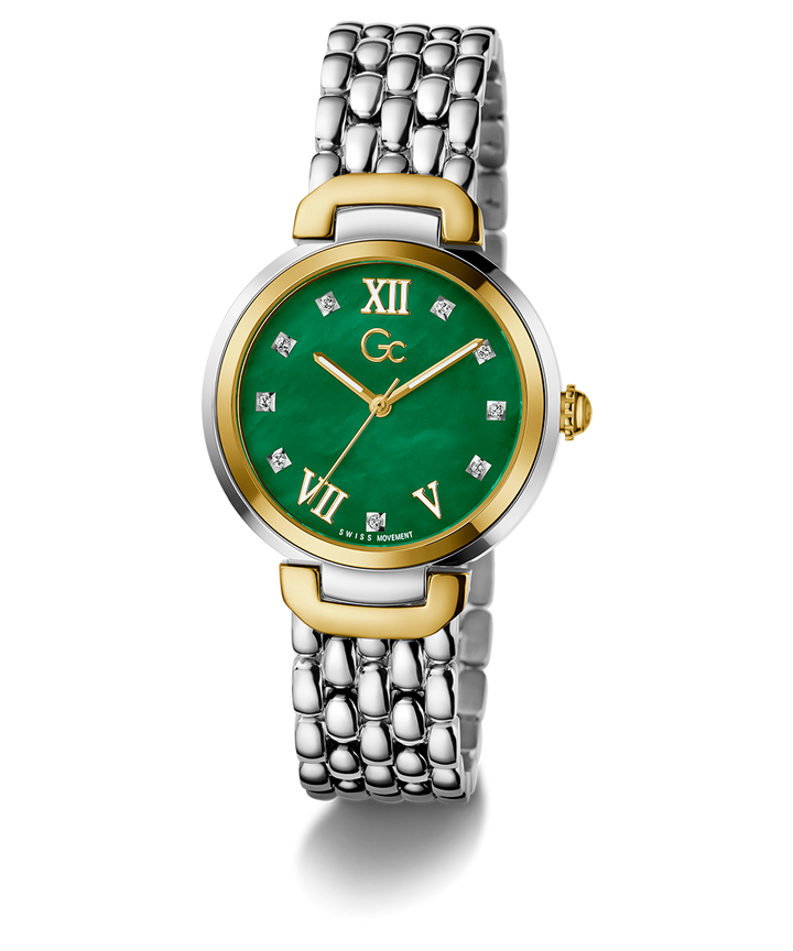 Gc Watch Allure Z64002L1 Green Dial Women&