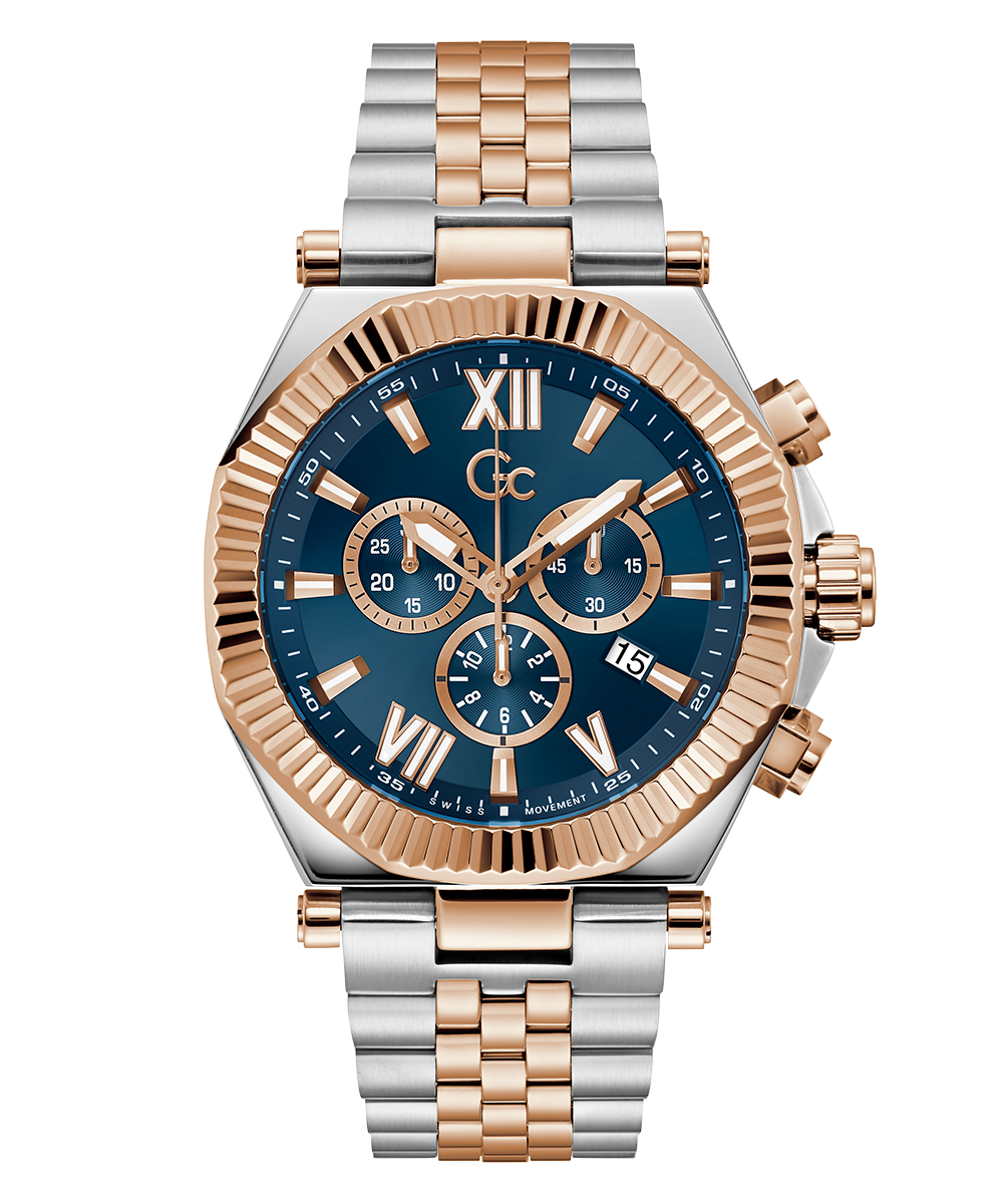 Gc Watch Atlas Z66002G7 Blue Dial Men&