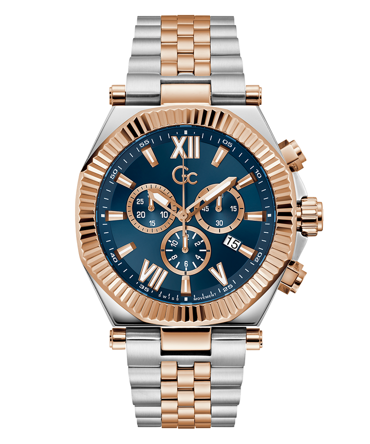 Gc Watch Atlas Z66002G7 Blue Dial Men&