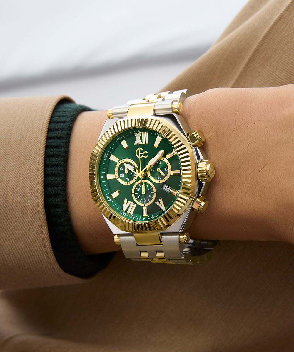Gc Watch Atlas Z66003G9 Green Dial Men&