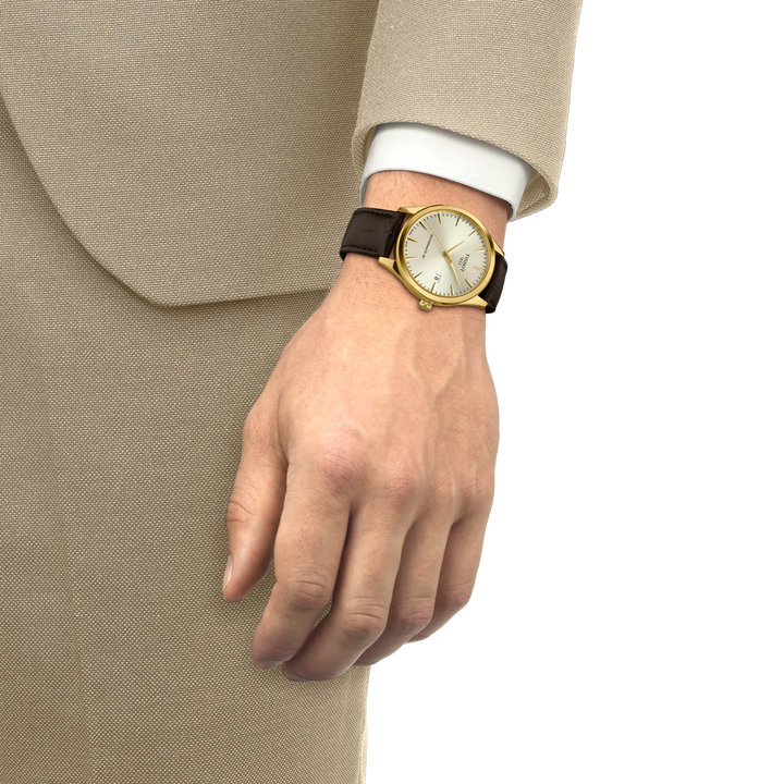 Tissot Classic Dream 40mm Automatic Watch, Yellow Gold PVD, Sapphire Crystal