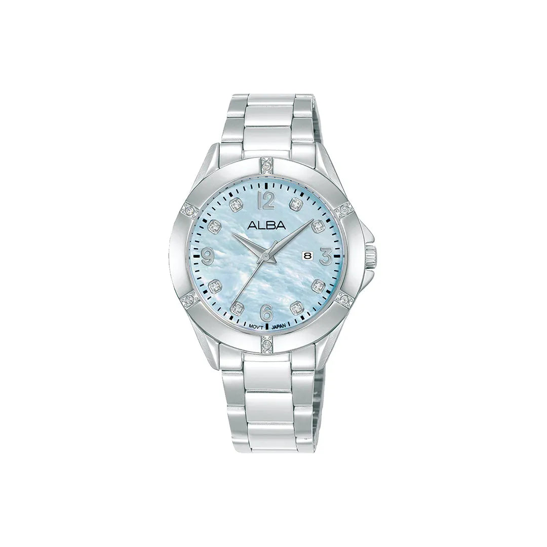 Alba AH7EX3X1 Radiant Blue Pearl Dial Women&