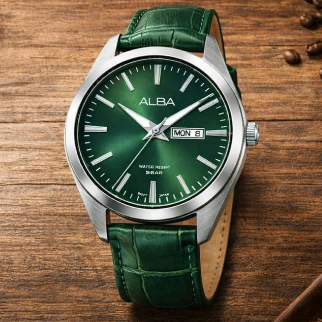 Alba Prestige AJ6213X1 Green Dial Men&