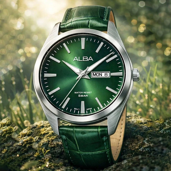 Alba Prestige AJ6213X1 Green Dial Men&