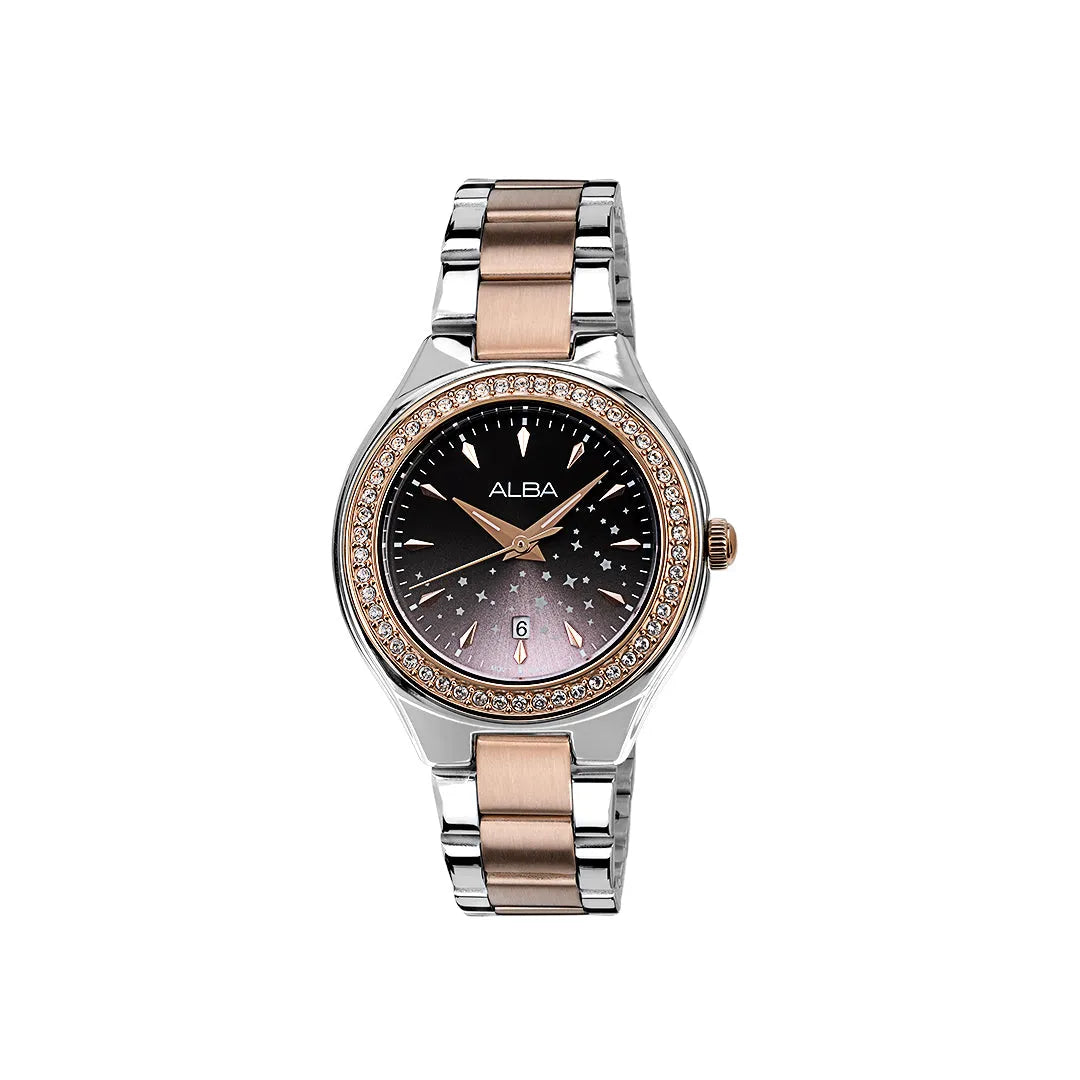 Alba Stardust Elegance AH7ET6X1 Black Dial Women&