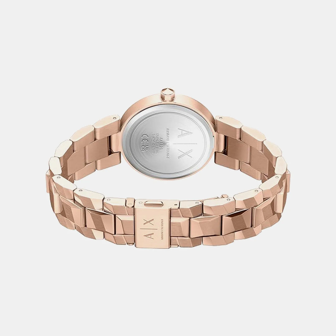 Armani Exchange Audelle AX4408 Rose Gold Dial Women&