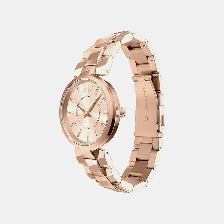 Armani Exchange Audelle AX4408 Rose Gold Dial Women&