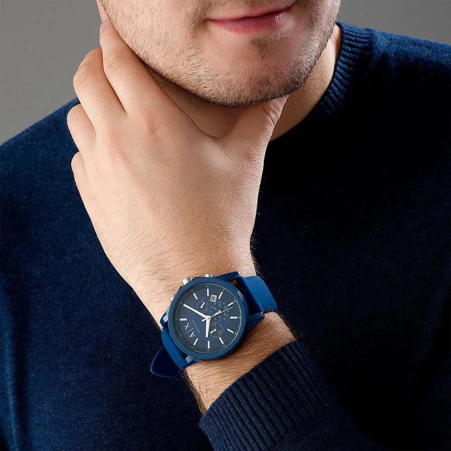 Buy Armani Exchange Men Blue Chronograph Watch AX1327_SOR - Watches for Men  9037089 | Myntra