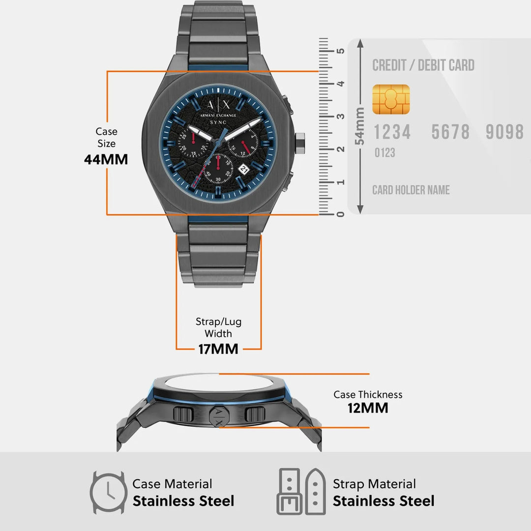 Armani Exchange AX4295 Black Dial Men&