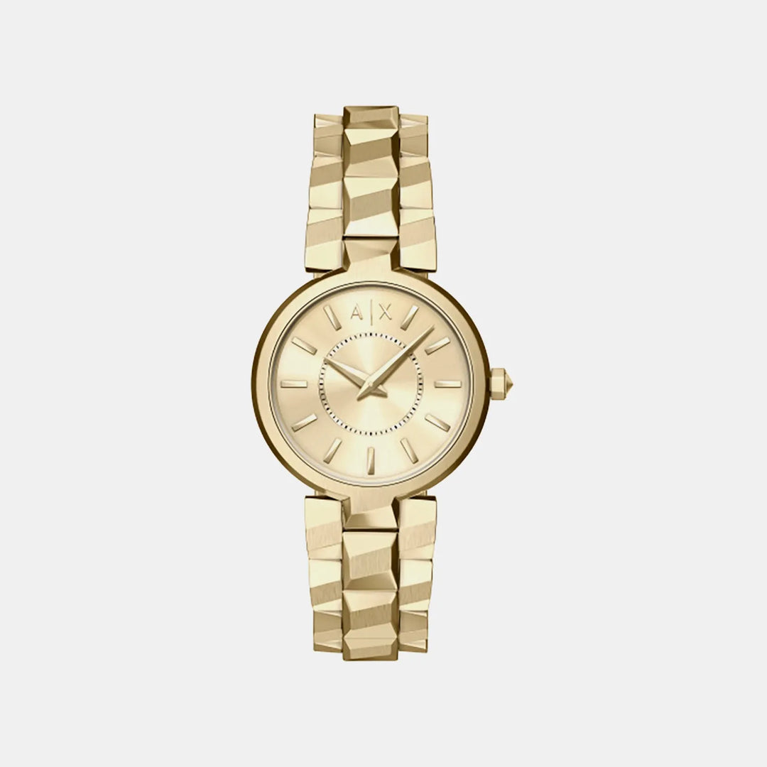 Armani Exchange AX4407 Gold Dial Women&