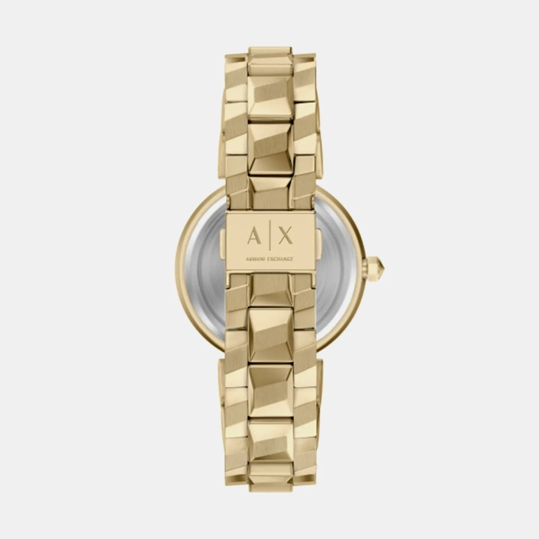 Armani Exchange AX4407 Gold Dial Women&