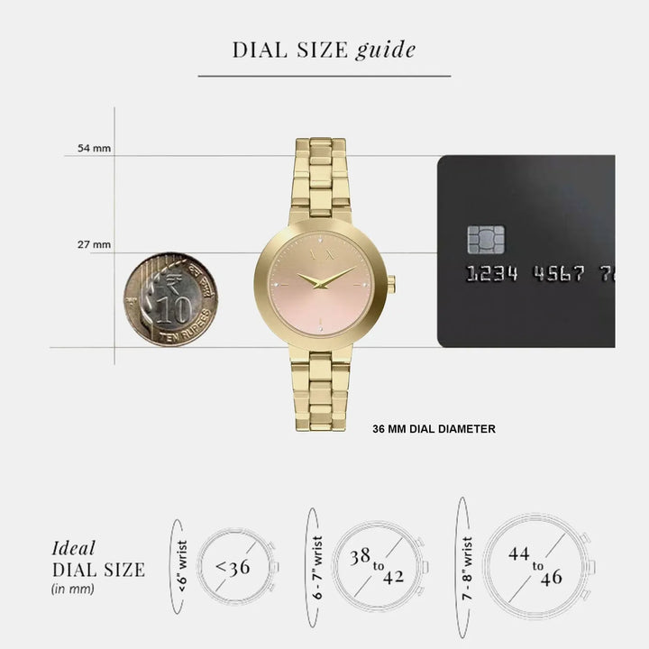 Armani Exchange AX5182 Pink Dial Women&