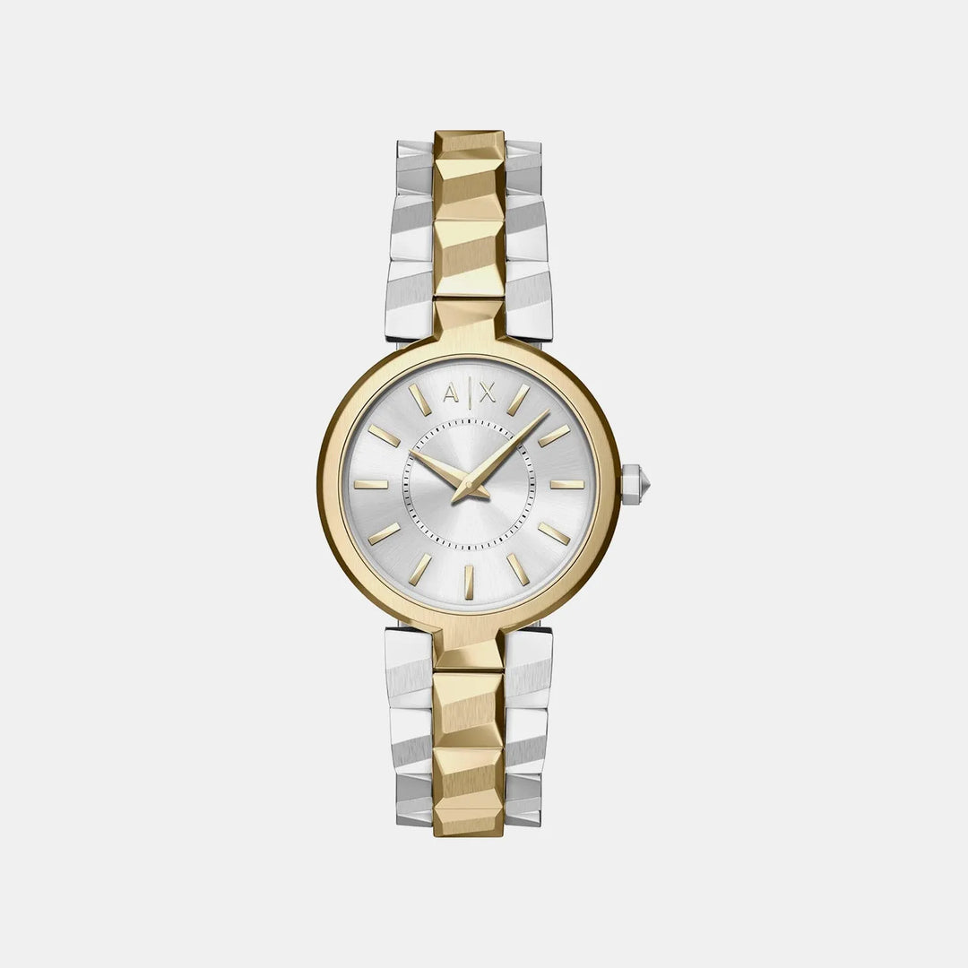 Armani Exchange Silver Dial Stainless Steel Women&