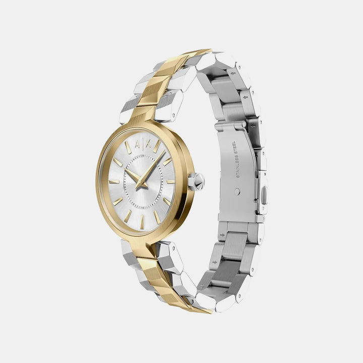 Armani Exchange Silver Dial Stainless Steel Women&